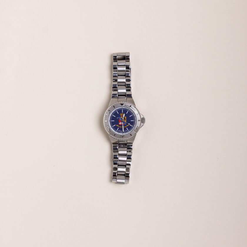 Orologio Argenio Napoli Nunziatella blu con cinturino in acciaio - immagine 2