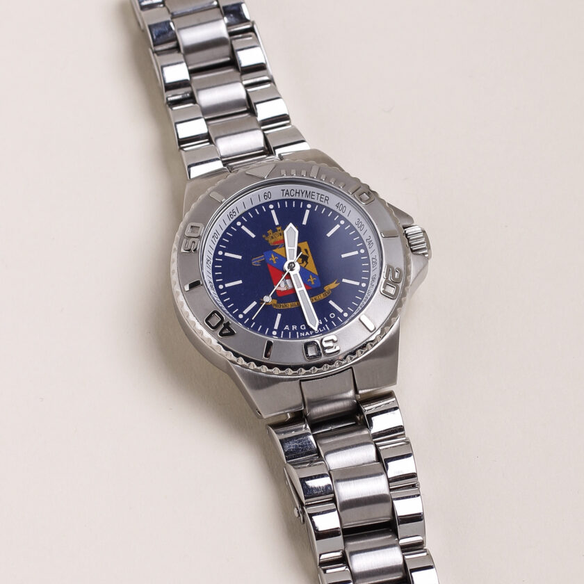 Orologio Argenio Napoli Nunziatella blu con cinturino in acciaio