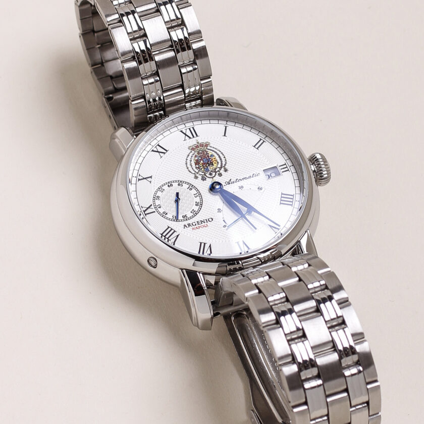 Orologio Argenio Napoli automatico Stemma con cinturino in acciaio