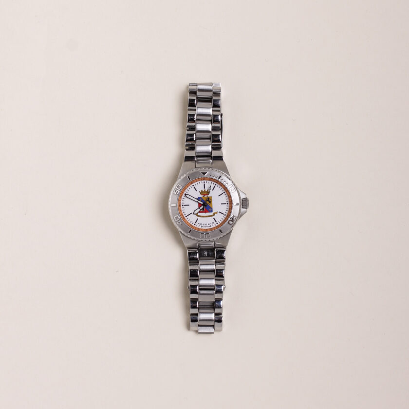 Orologio Argenio Napoli Nunziatella bianco v.2 con cinturino in acciaio - immagine 2