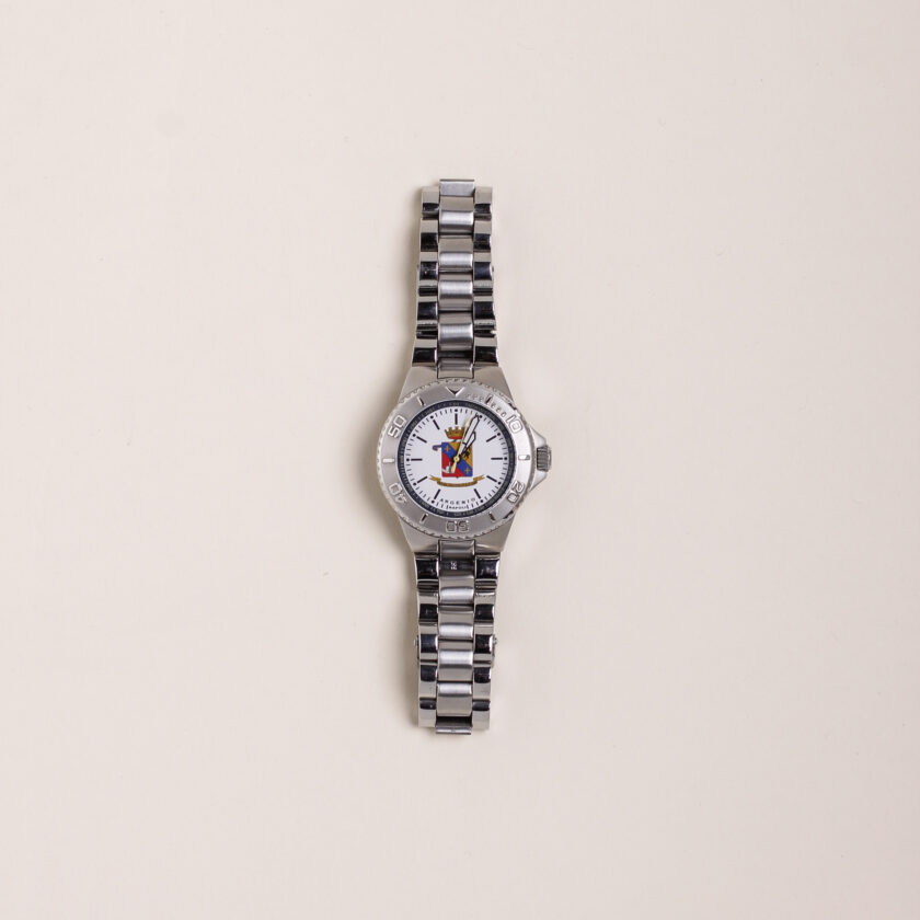 Orologio Argenio Napoli Nunziatella bianco con cinturino in acciaio - immagine 2