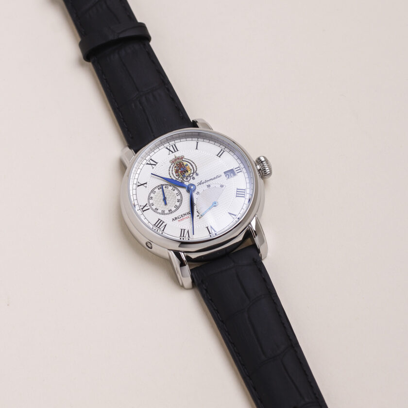 Orologio Argenio Napoli automatico Stemma con cinturino in pelle