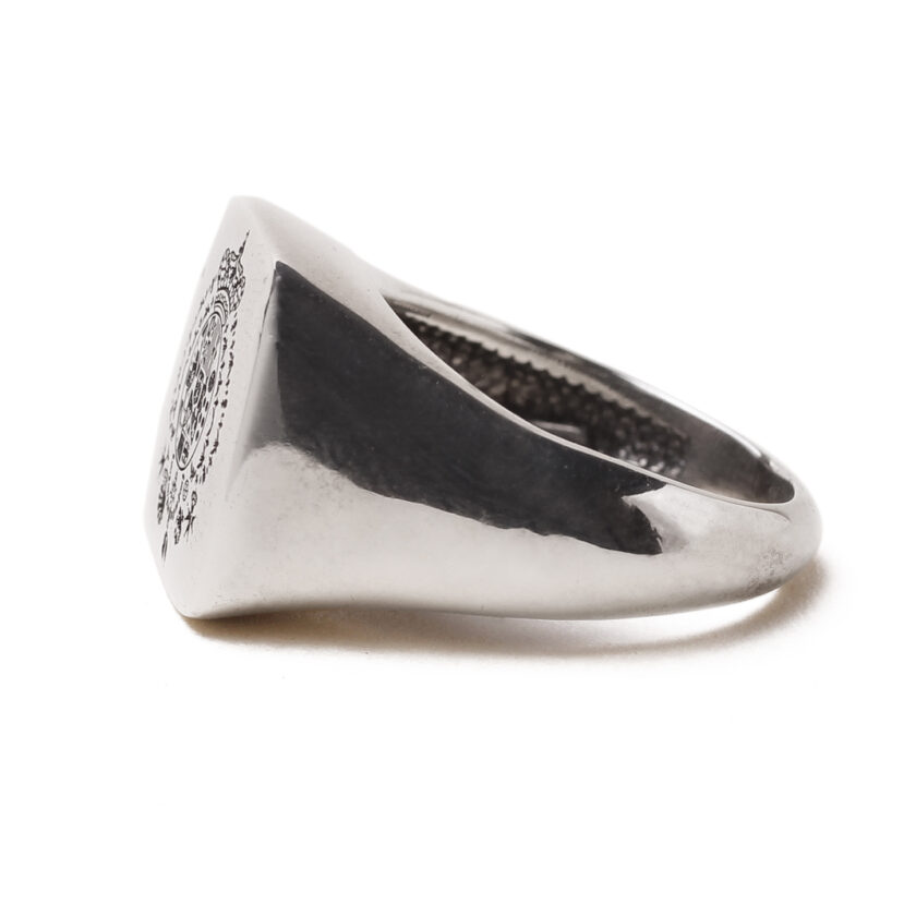 Anello Argenio Napoli Uomo Chevalier Stemma in argento - immagine 2