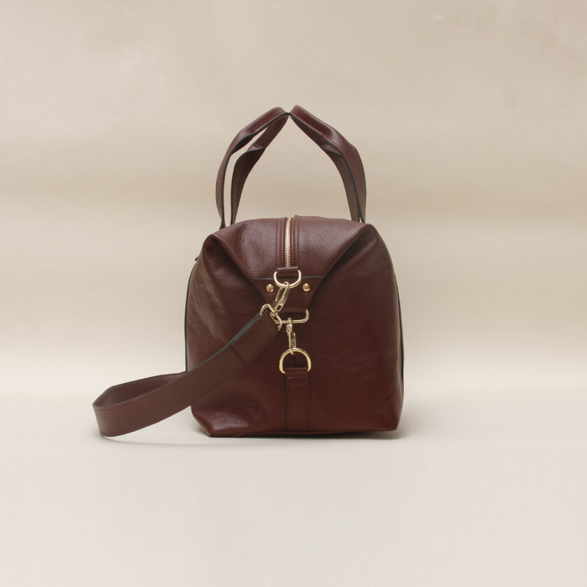 Borsone pelle marrone - immagine 2