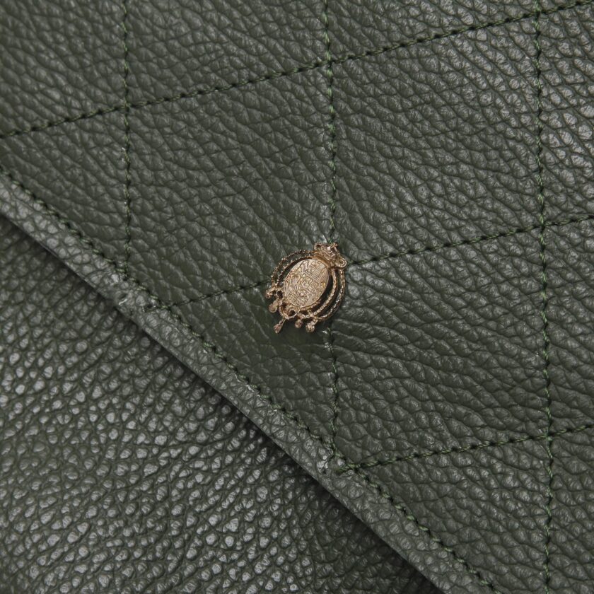 Tracolla pelle verde - immagine 3