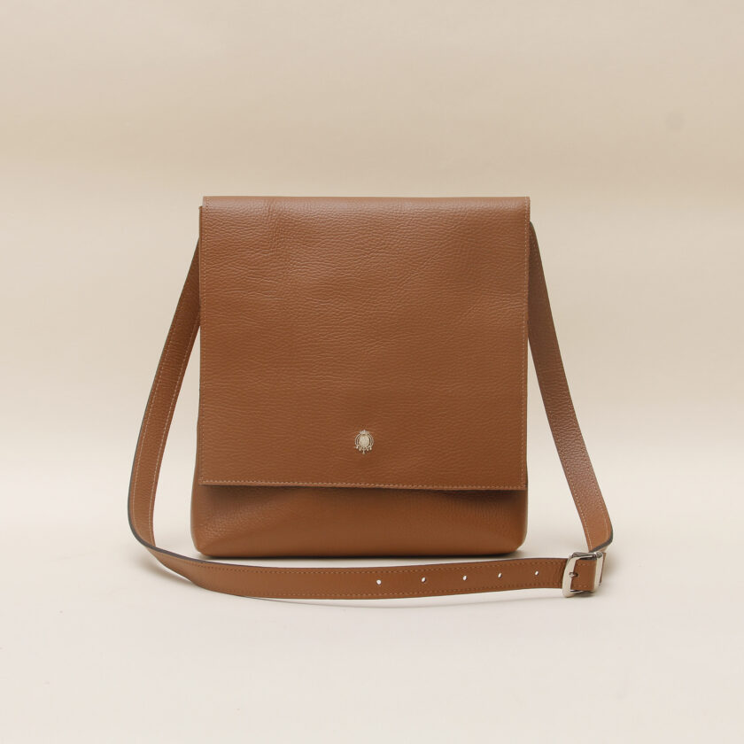 Tracolla pelle marrone