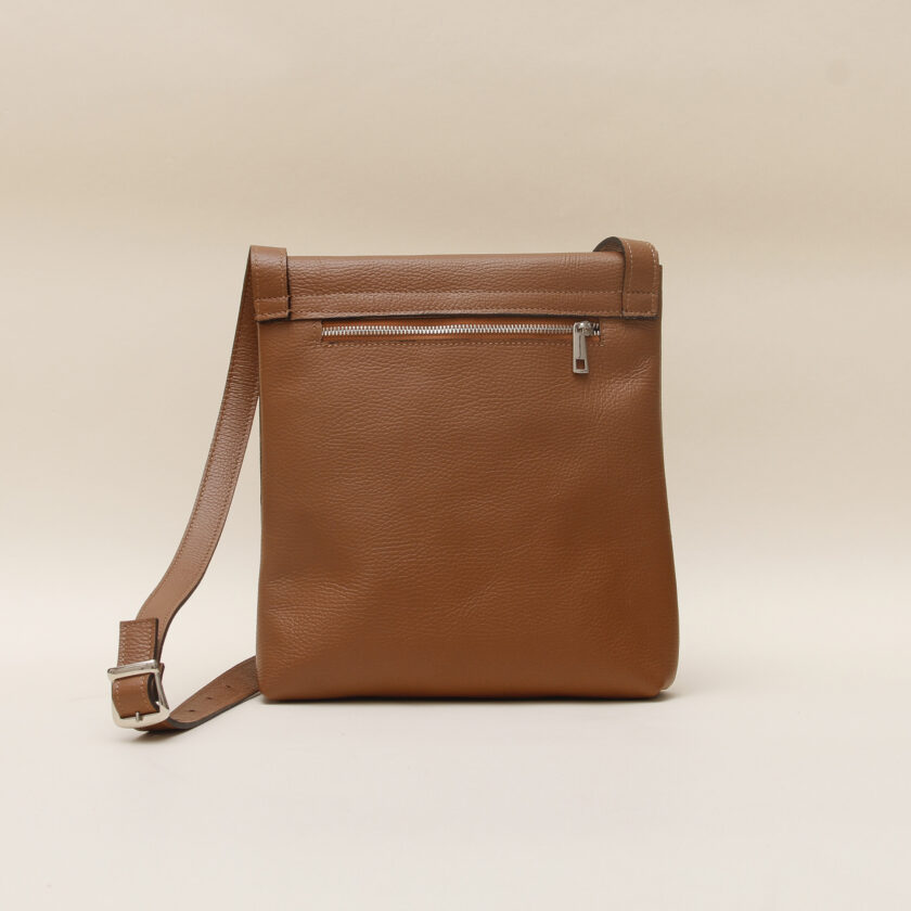 Tracolla pelle marrone - immagine 2