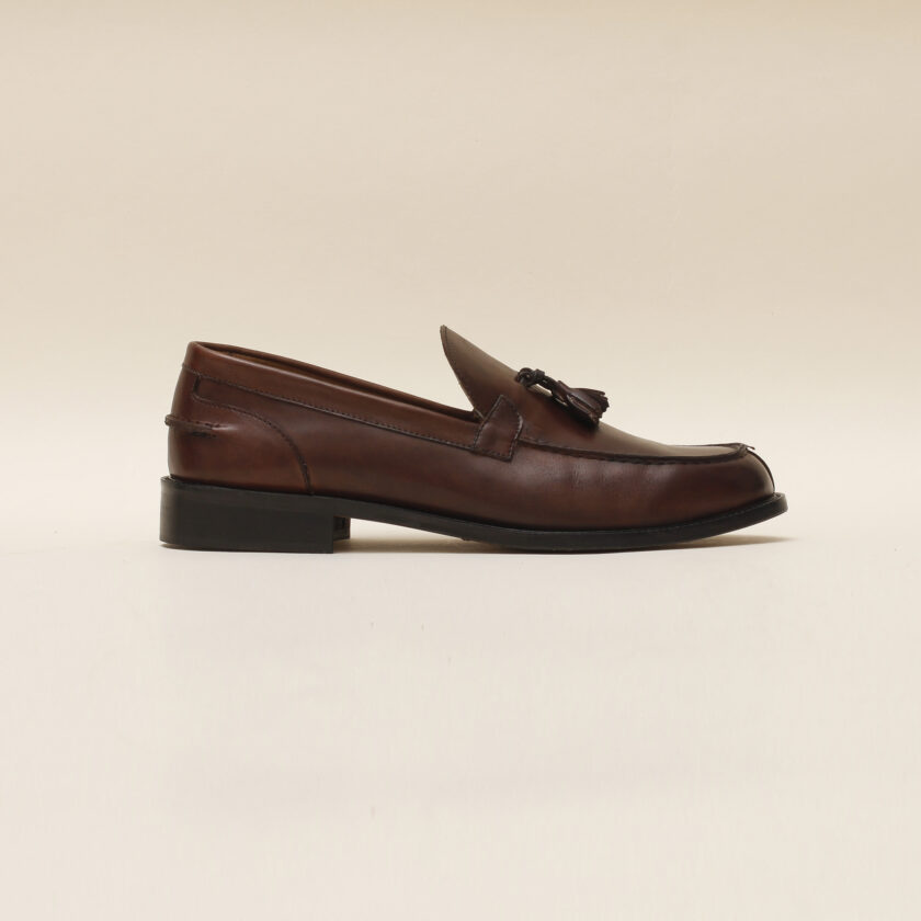 Mocassino nappina marrone - immagine 2