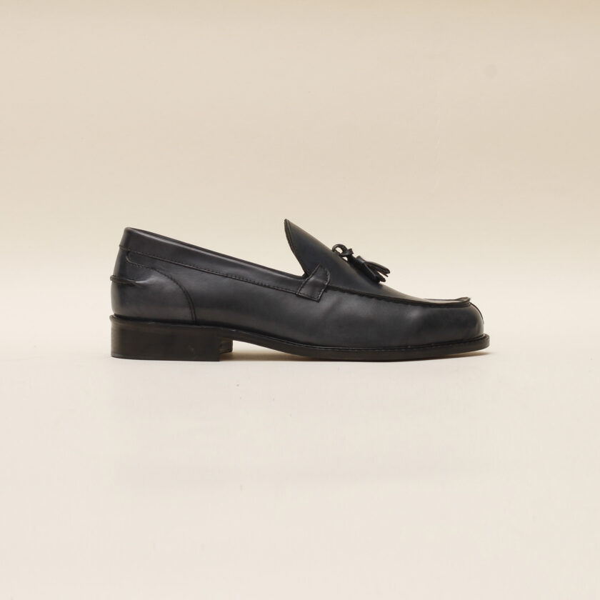 Mocassino nappina blu - immagine 2