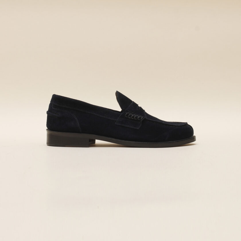 Mocassino camoscio blu - immagine 2