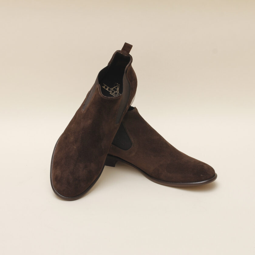 Stivaletto camoscio marrone