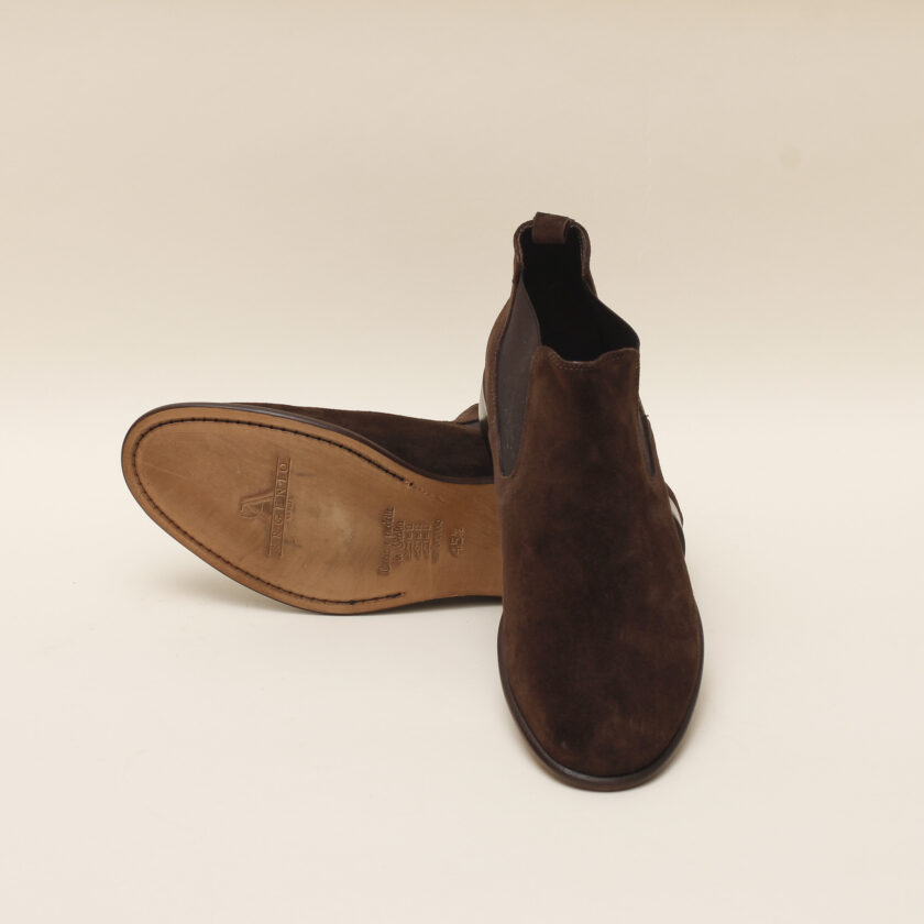 Stivaletto camoscio marrone - immagine 3