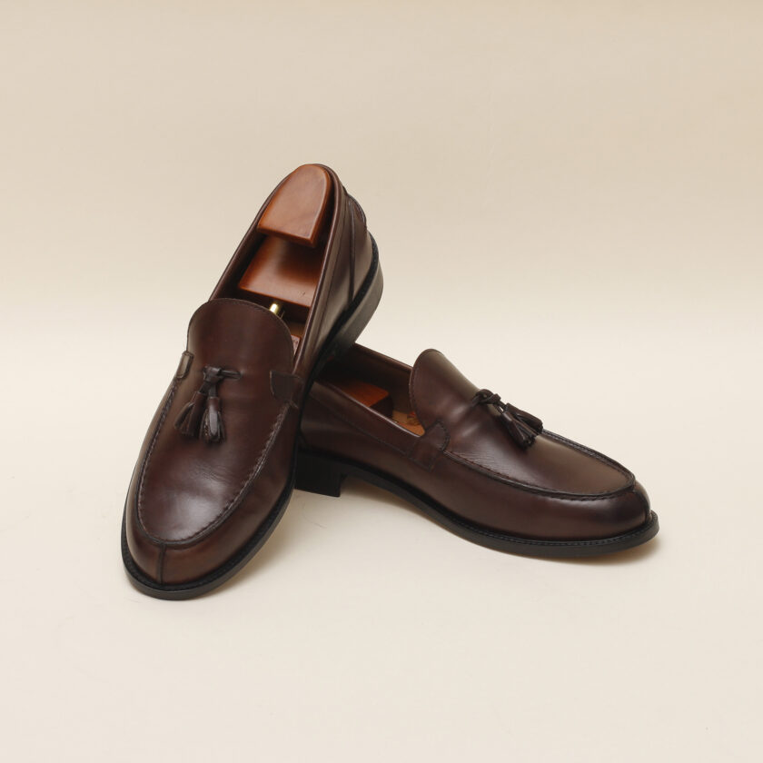 Mocassino nappina marrone