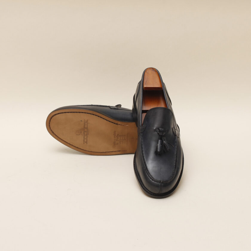 Mocassino nappina blu - immagine 3