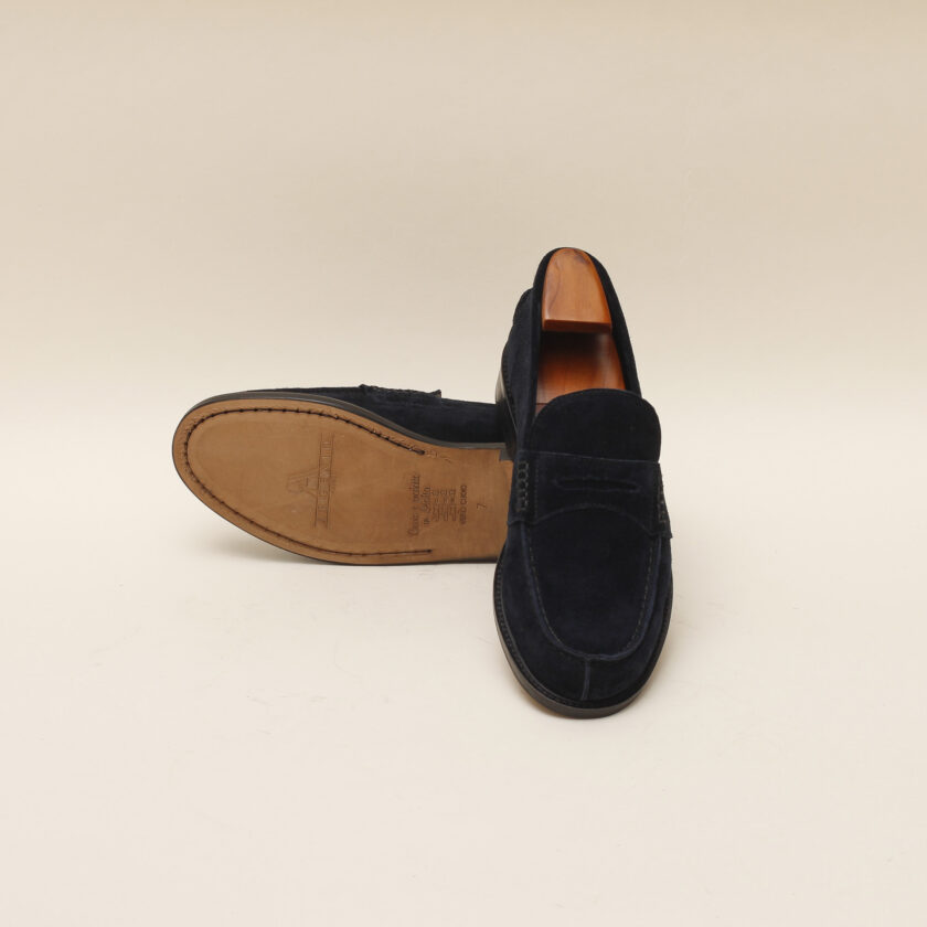 Mocassino camoscio blu - immagine 3