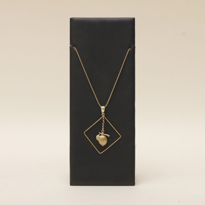 Collana rombo con limone di Sorrento Argenio Napoli in argento placcato oro