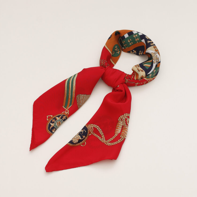 Foulard stemma Regno due Sicilie rosso - immagine 3