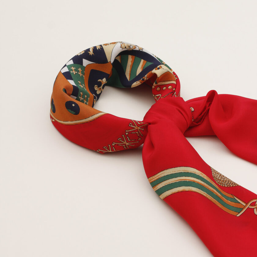 Foulard stemma Regno due Sicilie rosso - immagine 2